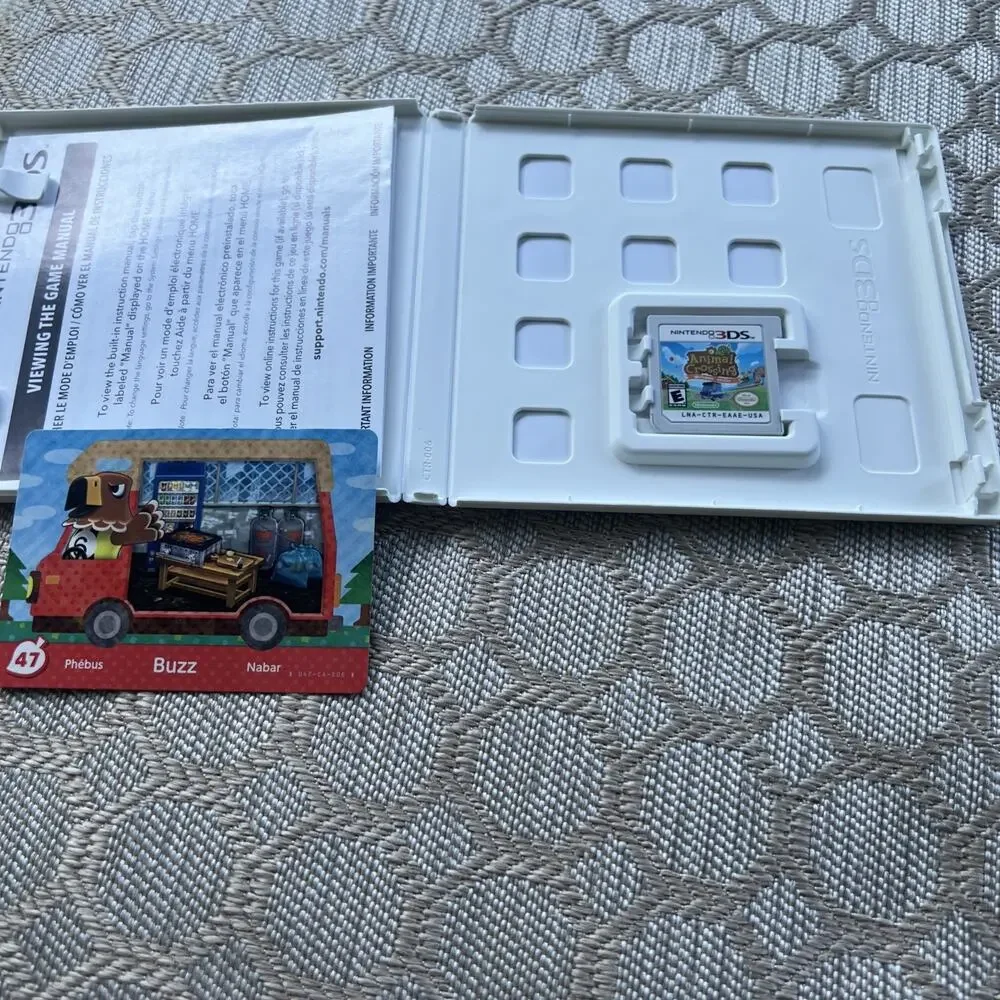 Animal Crossing New Leaf Welcome Amiibo Nintendo 3DS Complete Tested Working